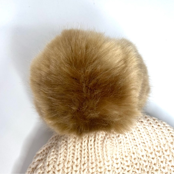 Love Your Melon Neutral Knit Pom Beanie - Picture 3 of 8
